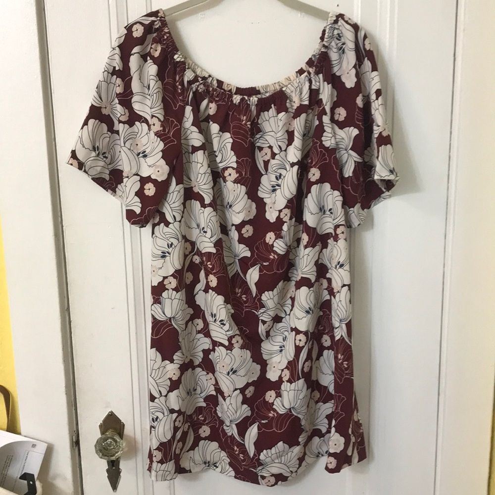 Kensie floral off the shoulder top